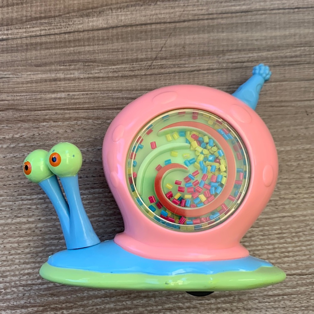 Gary The Snail SpongeBob Square Pants Cartoon Character push car Toy Viacom 2002